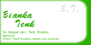 bianka tenk business card